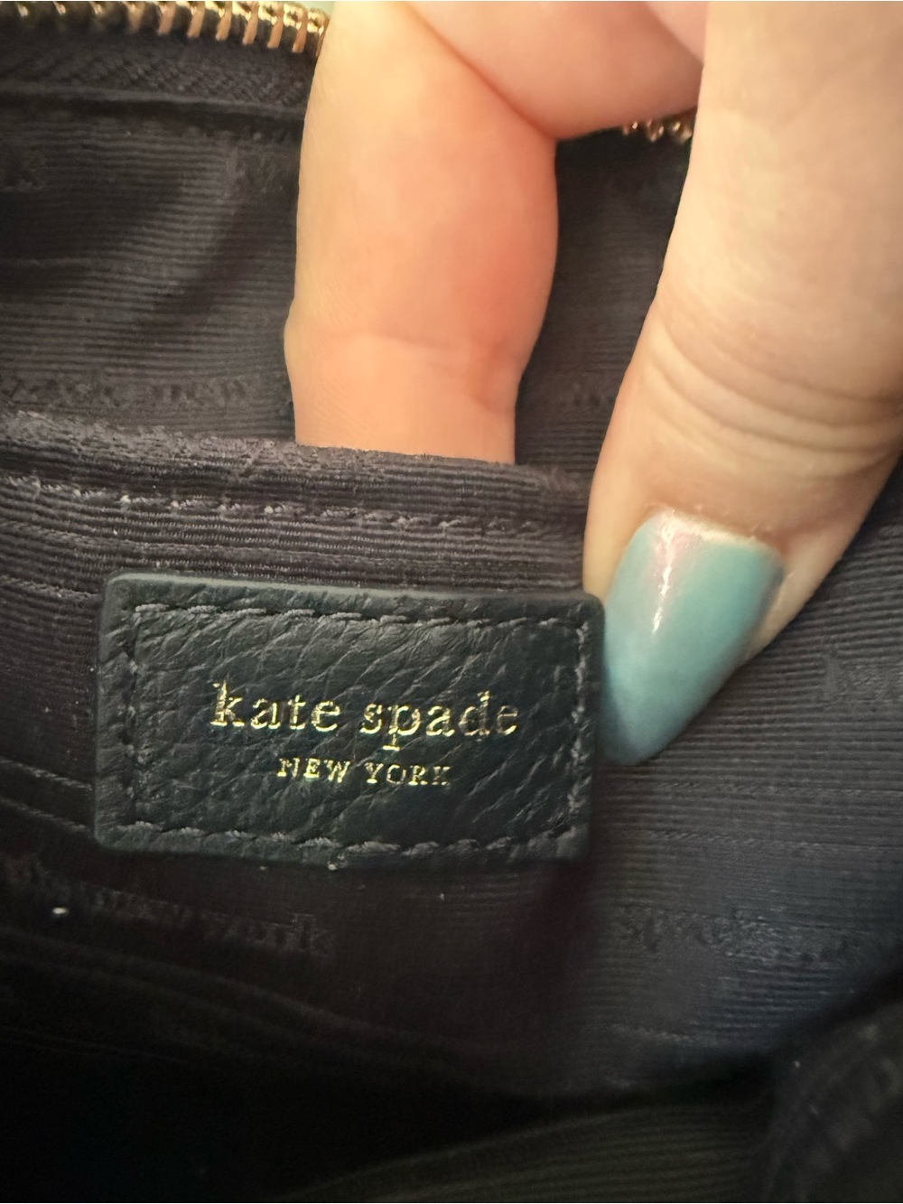 kate spade New York Navy Pebbled Leather Crossbody Bag - Picture 3 of 8